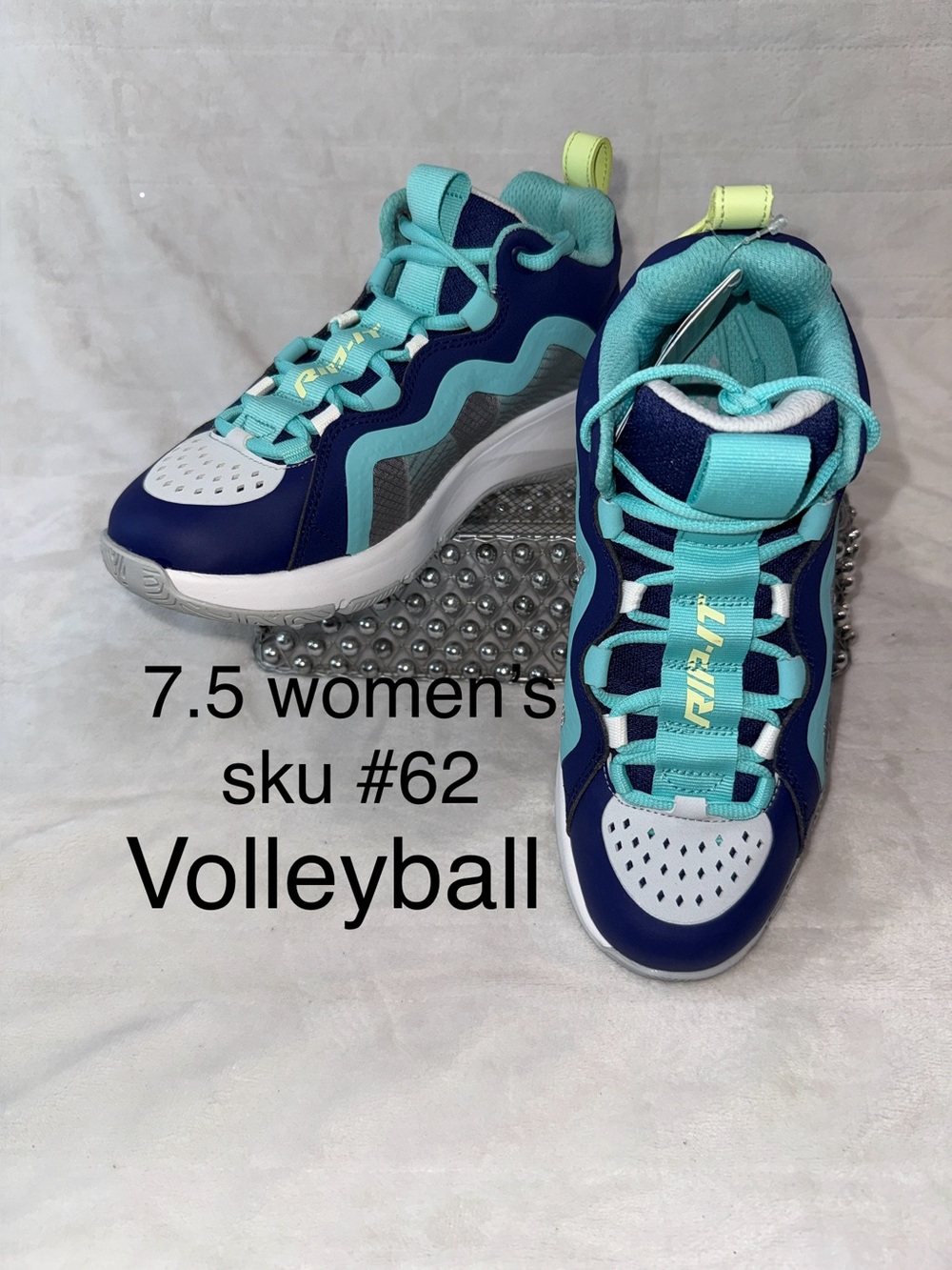 Rip It Women's 7.5 or youth 6, Navy & Aqua Volleyball Sneakers